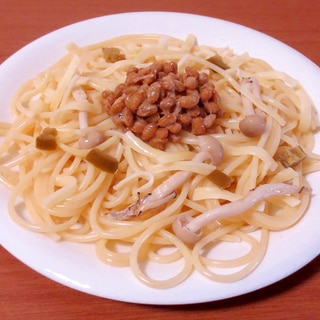 ピリ辛！ハラペーニョと納豆のスパゲッティー